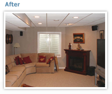 ValueDry basement remodeling in Maryland-MD.